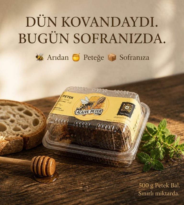 500 g doğal petek bal ürünü